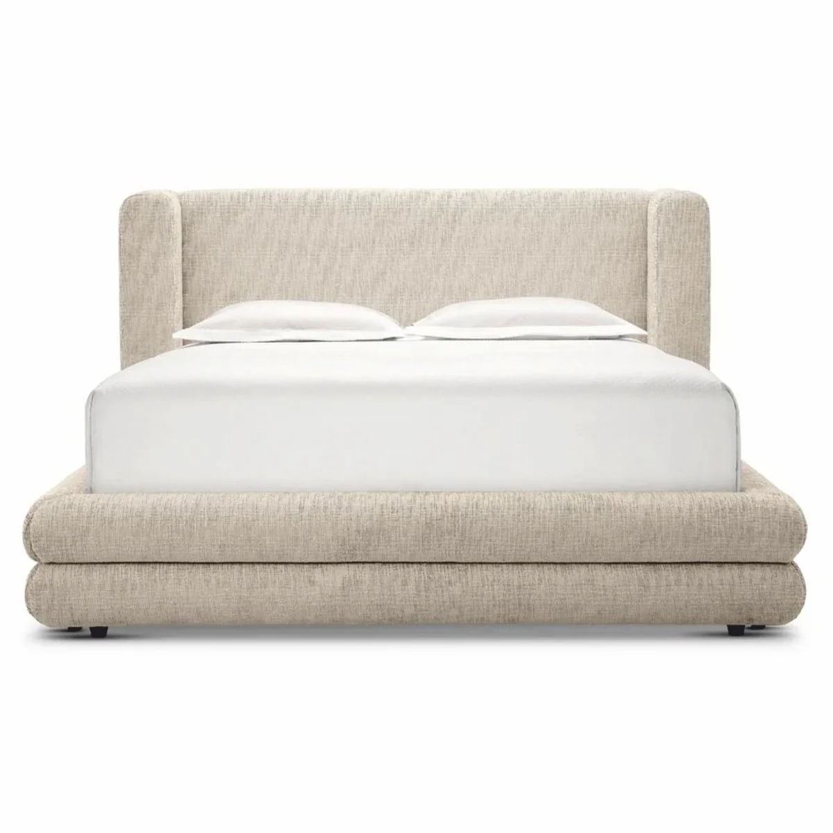 Luxury Double Bed Beige / Black - Hotel & Bedroom Furniture