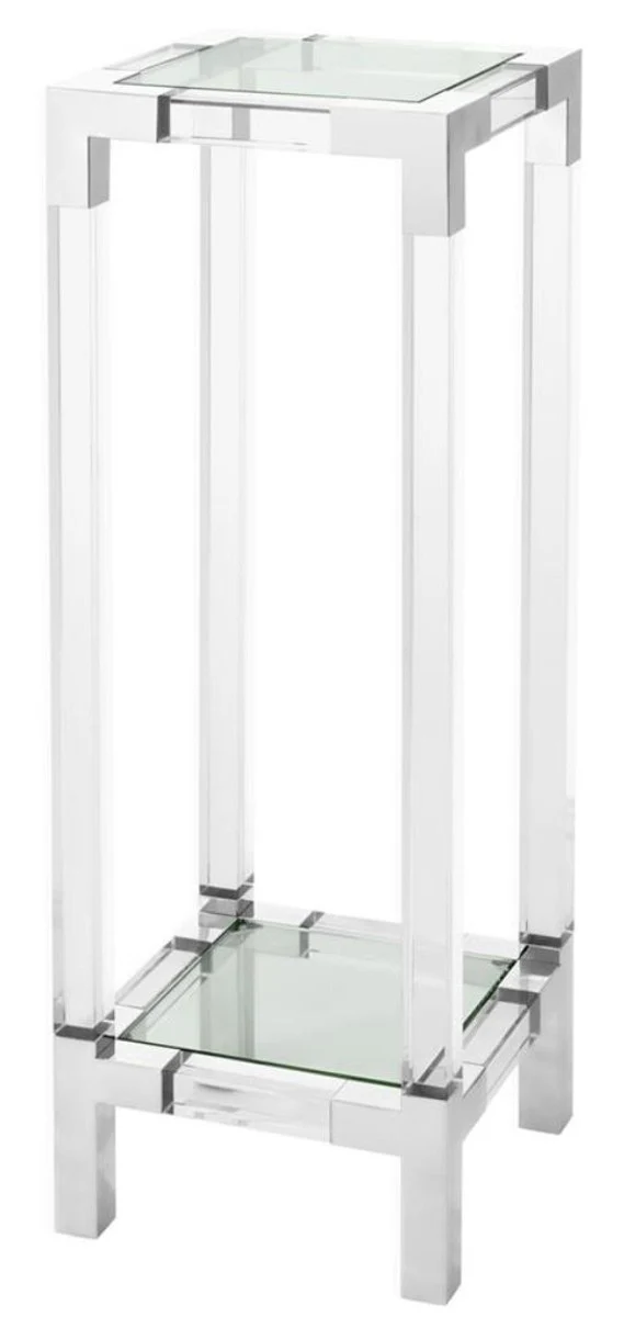 Luxury side table / column silver 35 x 35 x H. 100 cm - luxury designer furniture