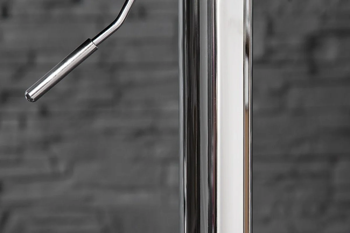 Designer bar chair faux leather black - bar stool - furniture restaurant hotel