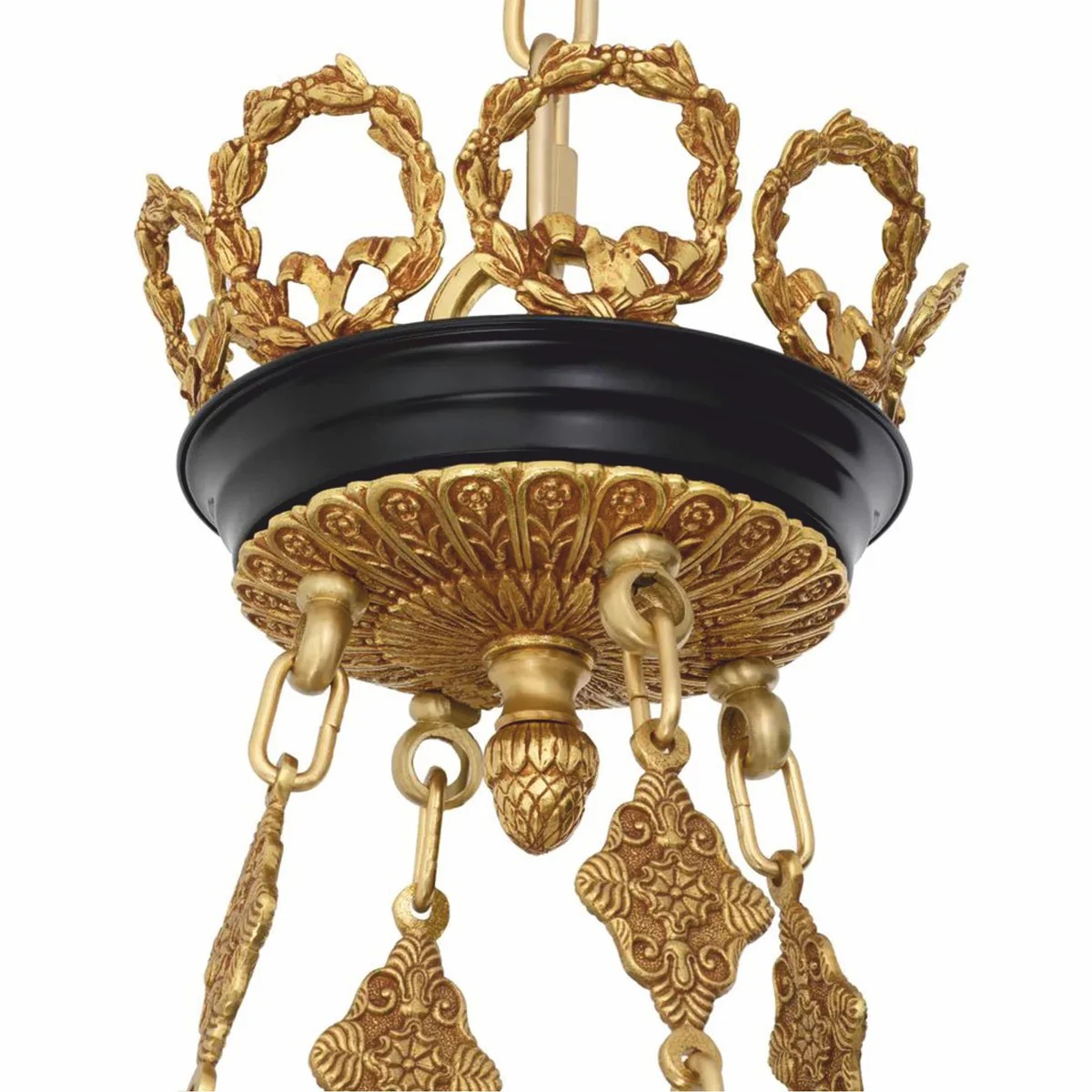 Luxury baroque chandelier antique gold / black Ø 97 x H. 99 cm - luxury quality