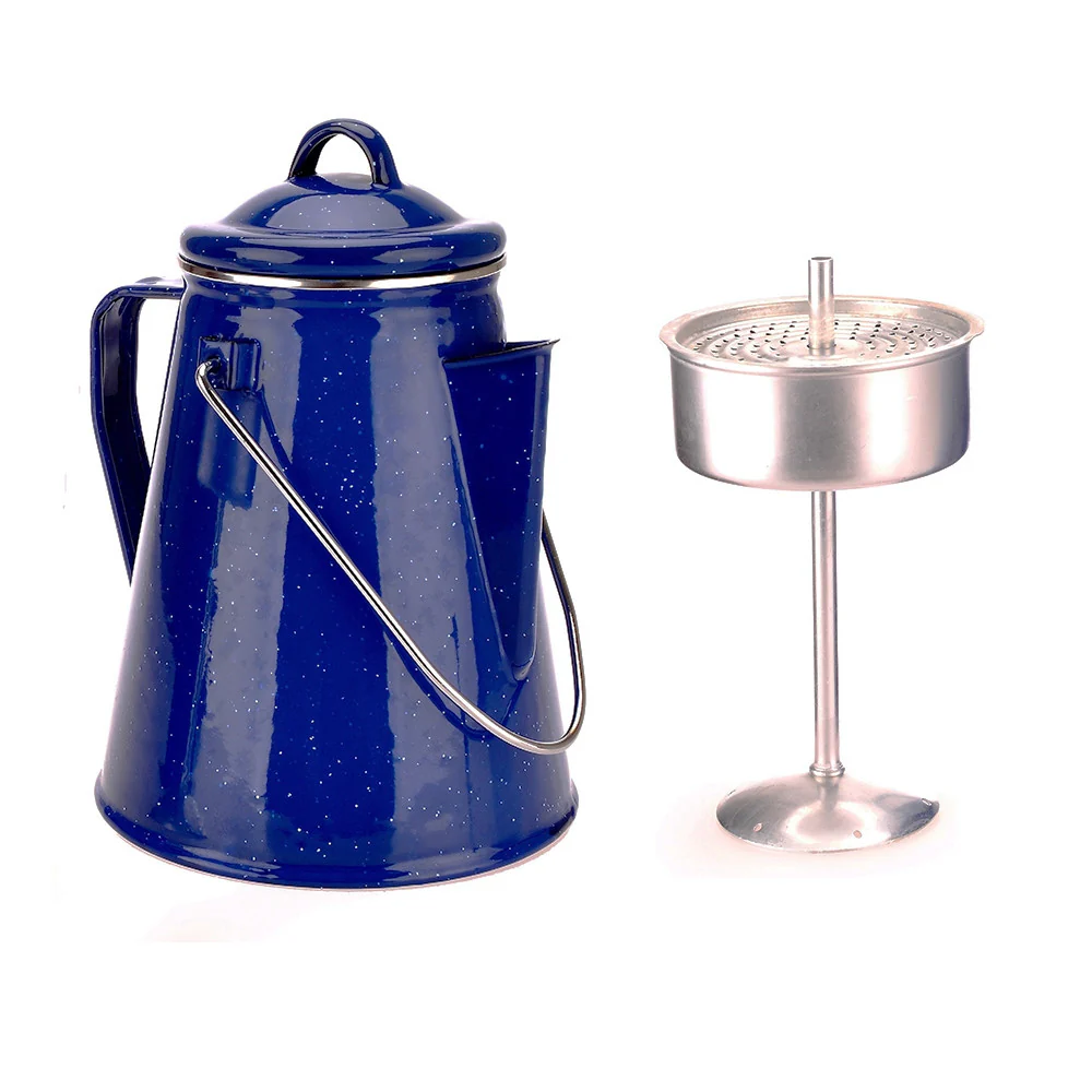 OZtrail ENAMEL COFFEE POT 2L azul - Cafetera esmaltada vintage