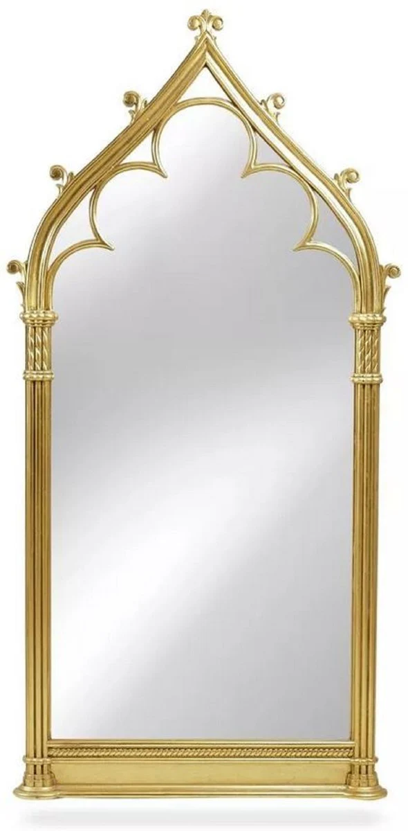 Luxury baroque mirror antique gold H. 150 cm - baroque style furniture