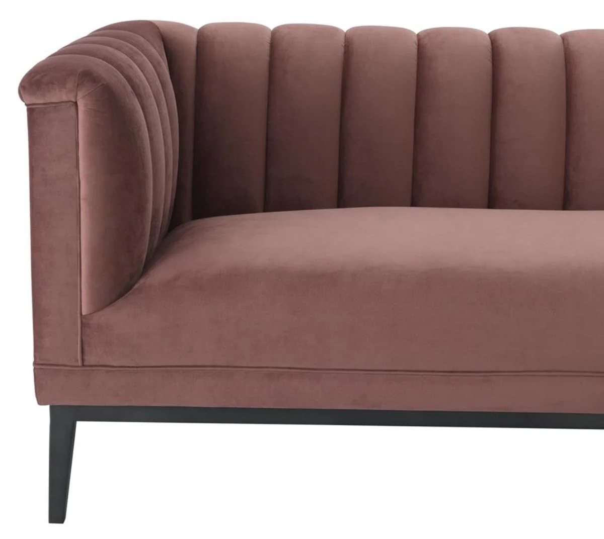 Luxury sofa old pink 230 x 86 x H. 75 cm - living room furniture