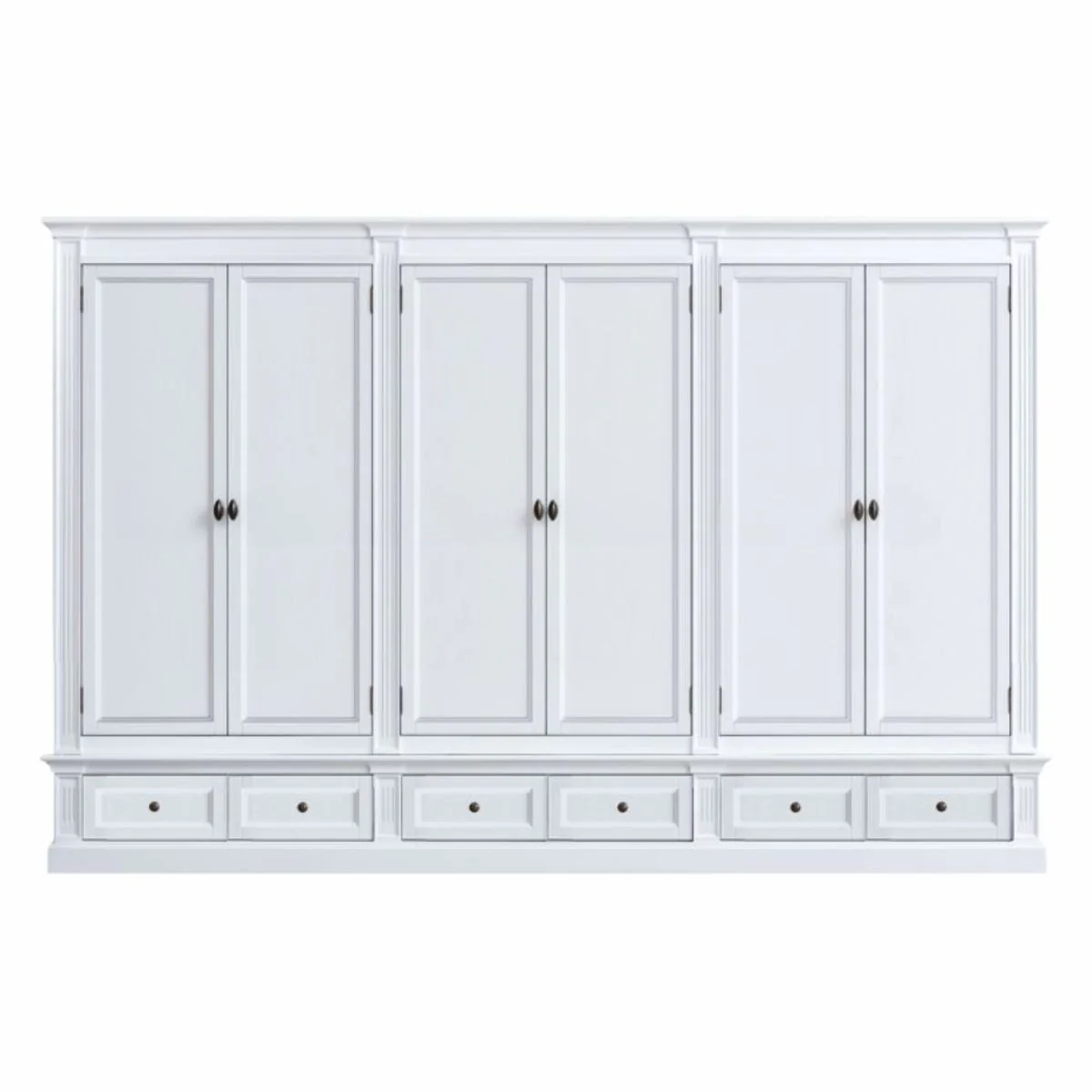 Country house style bedroom cupboard white 340 cm - country house style bedroom furniture