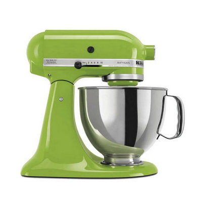Artisan 5 Qt. 10-Speed Green Apple Stand Mixer mit Flat Beater, 6-Wire Whip und Dough Hook Attachments
