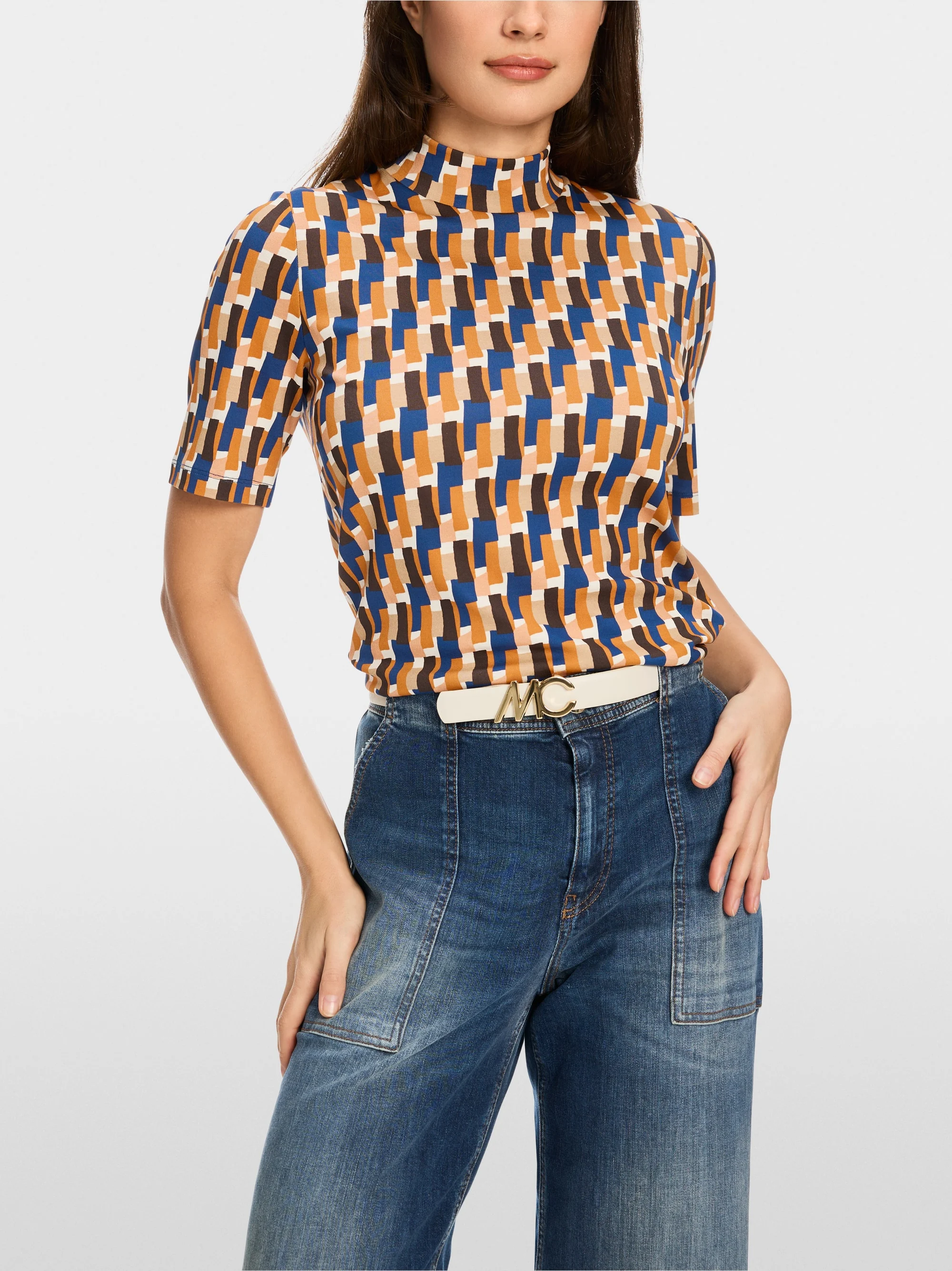 Marc-Cain Artsy T-Shirt im taillierten Schnitt