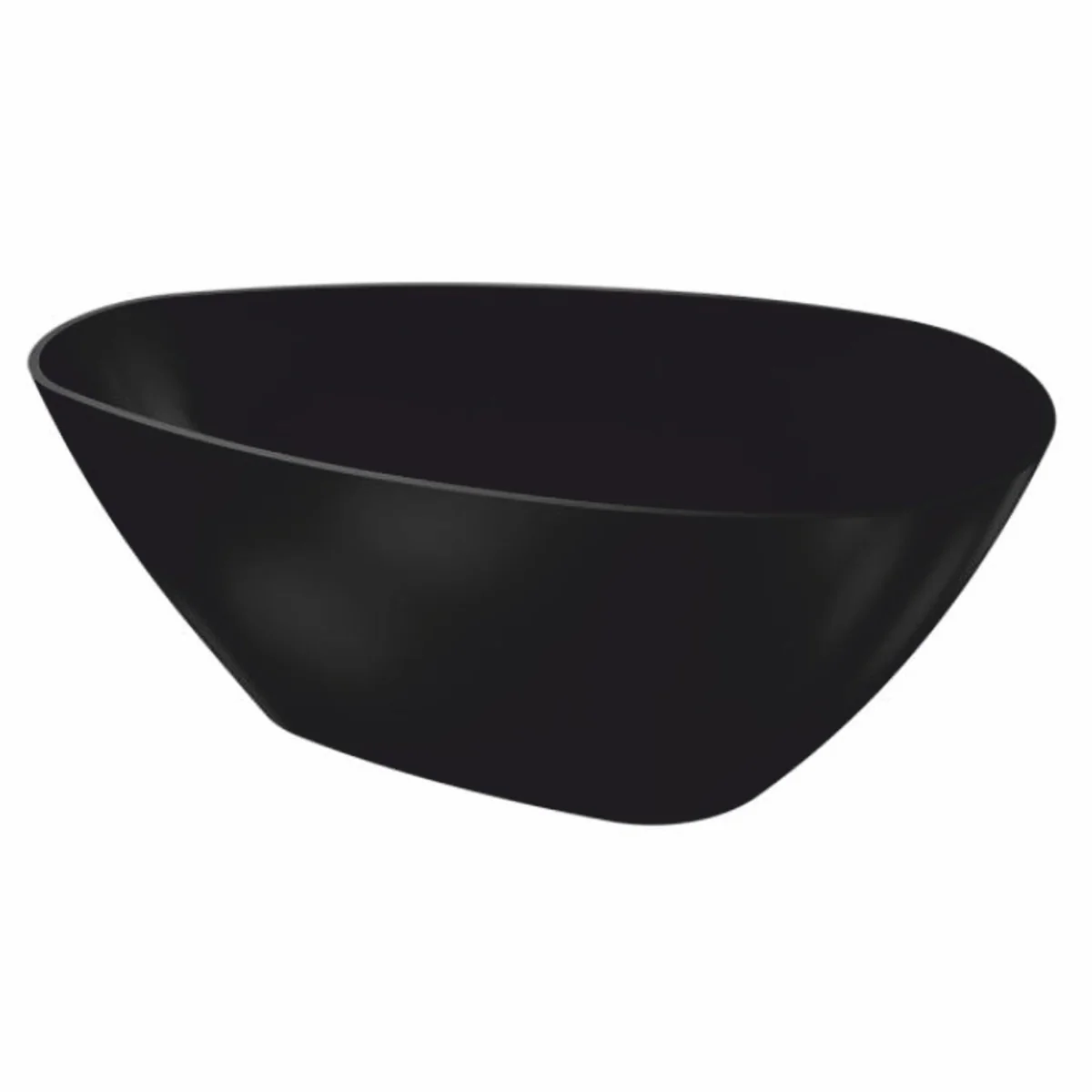 Freestanding luxury bathtub matt black 150 cm - bathroom interior