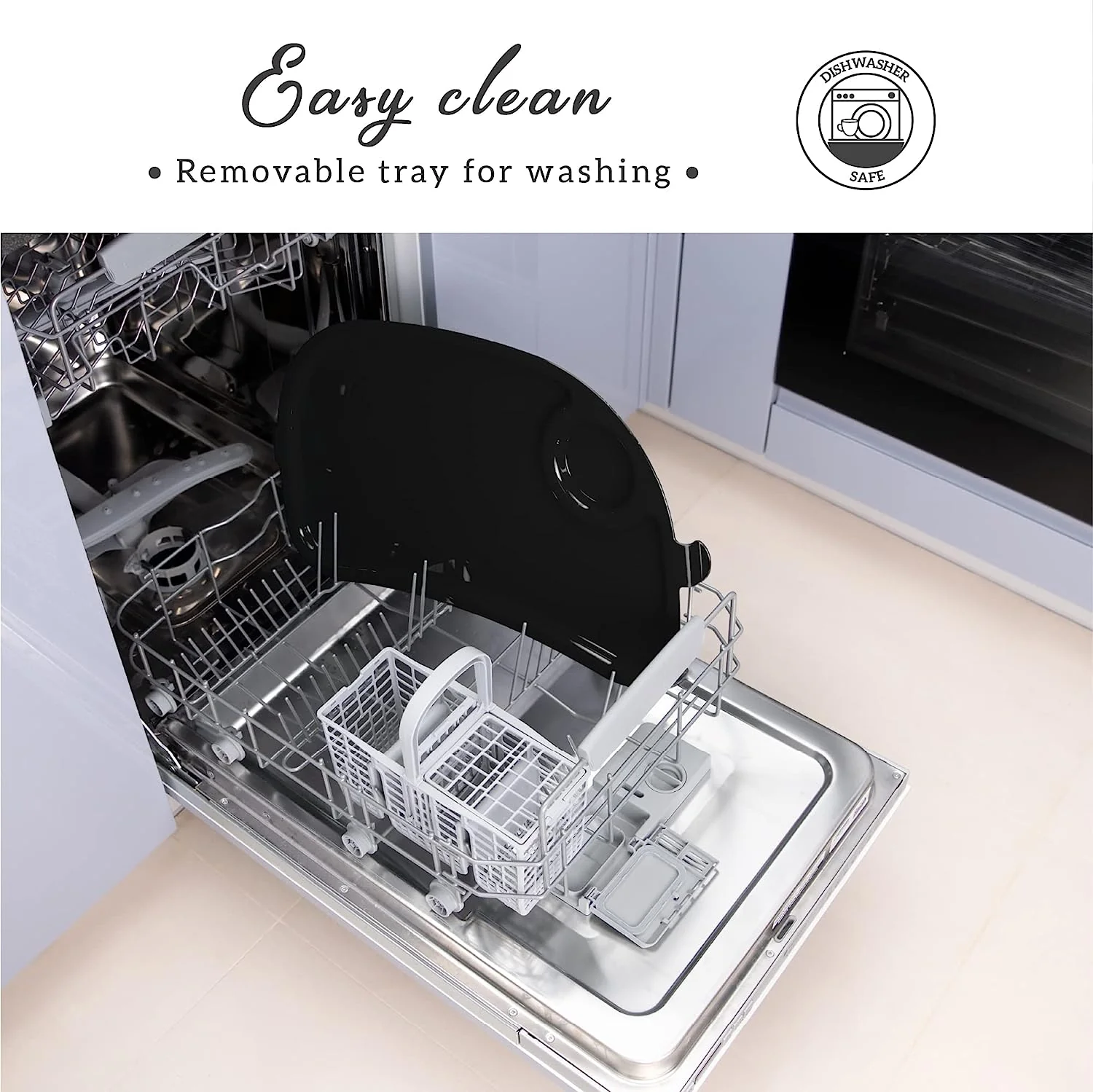 Hochstühle für Babys und Kleinkinder – Dunkelgrauer Silla para Comer de Bebe – Babyhochstuhl in 7 verschiedenen Höhen verstellbar