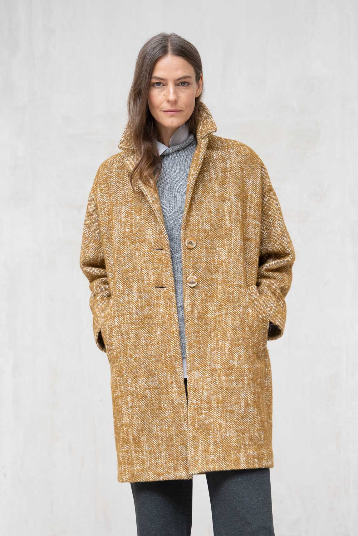 Rivera-Spanien-Monza-Senf-Heide-Mantel