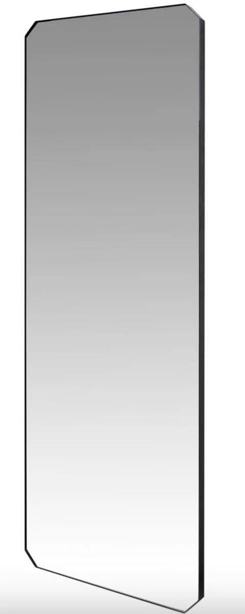 Luxury mirror with black powder-coated steel frame 80 x H. 220 cm - Luxury Collection
