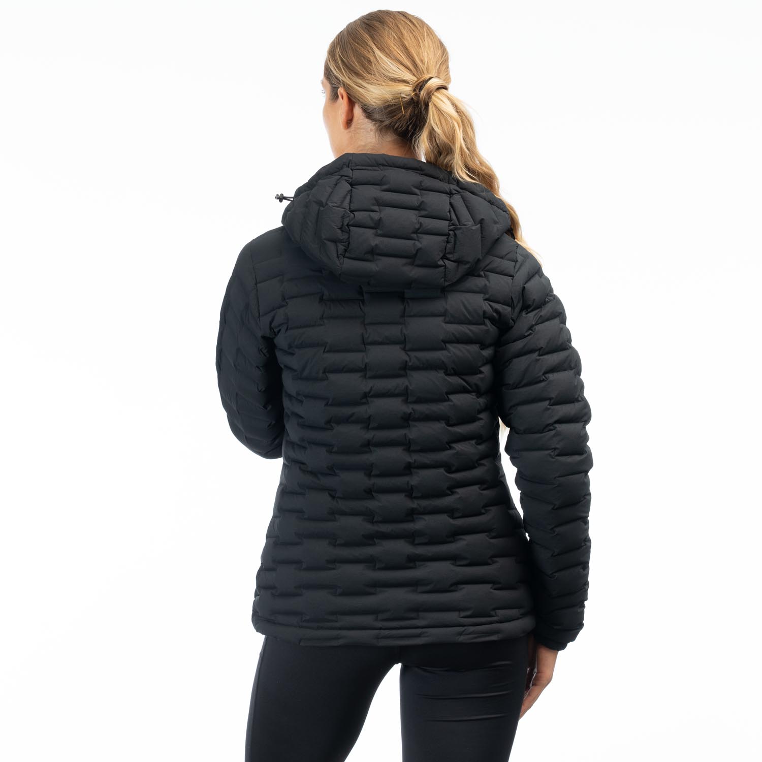 Luna stretch down jacket with hood