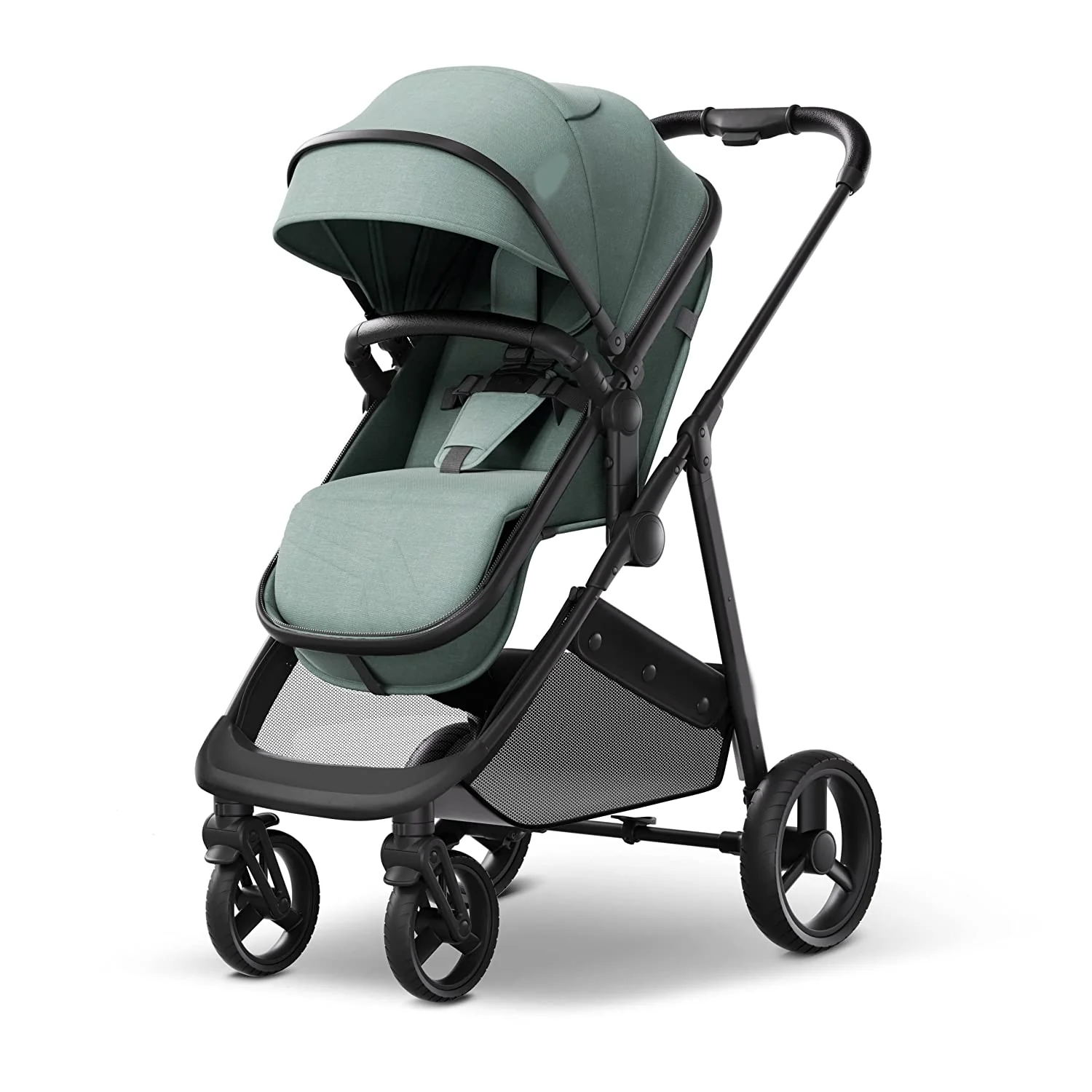 Umwandelbarer Kinderwagen mit Stubenwagen-Modus – faltbarer Kinderwagen, um als Familie mehr zu erkunden – Kleinkind-Kinderwagen mit umkehrbarem Kinderwagensitz