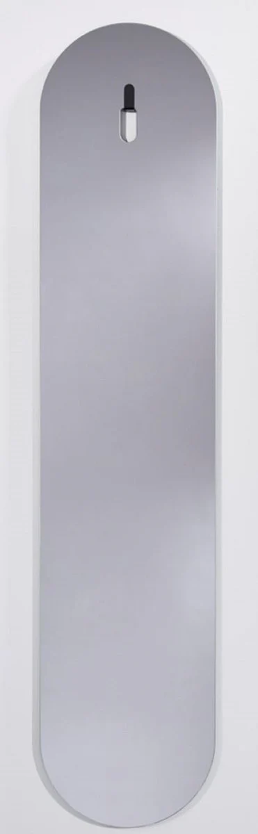 Designer wall mirror gray 35 x H. 160 cm - luxury decorative accessories