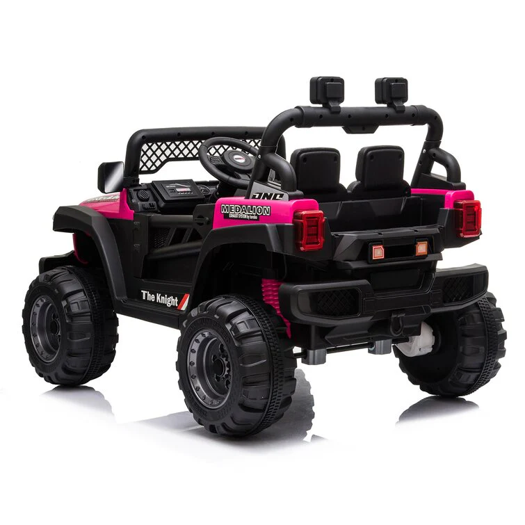 Ride On Truck Dual Drive 12V 4,5A.H mit 2,4G Fernbedienung Geländewagen Pink