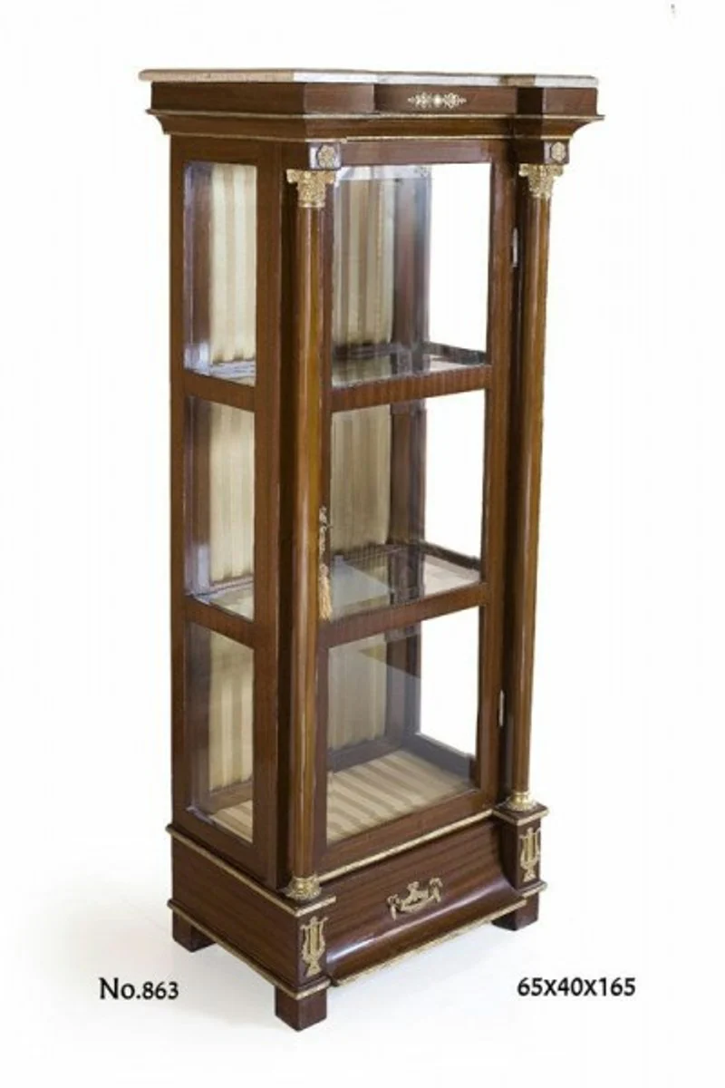 Baroque display cabinet 64 x 40 x H. 165 cm - display cabinet - living room cabinet
