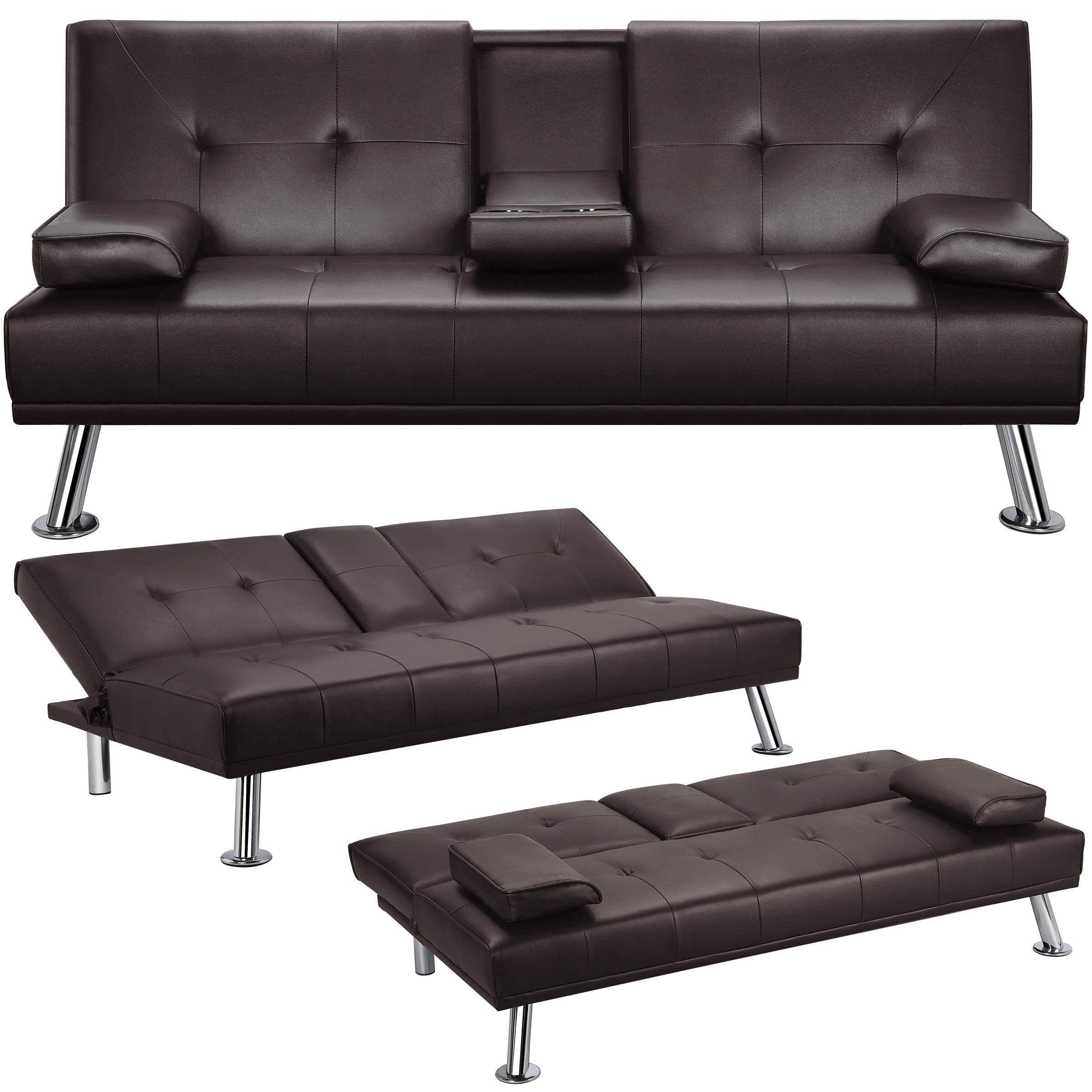 Sofa bed with armpad recliner couch