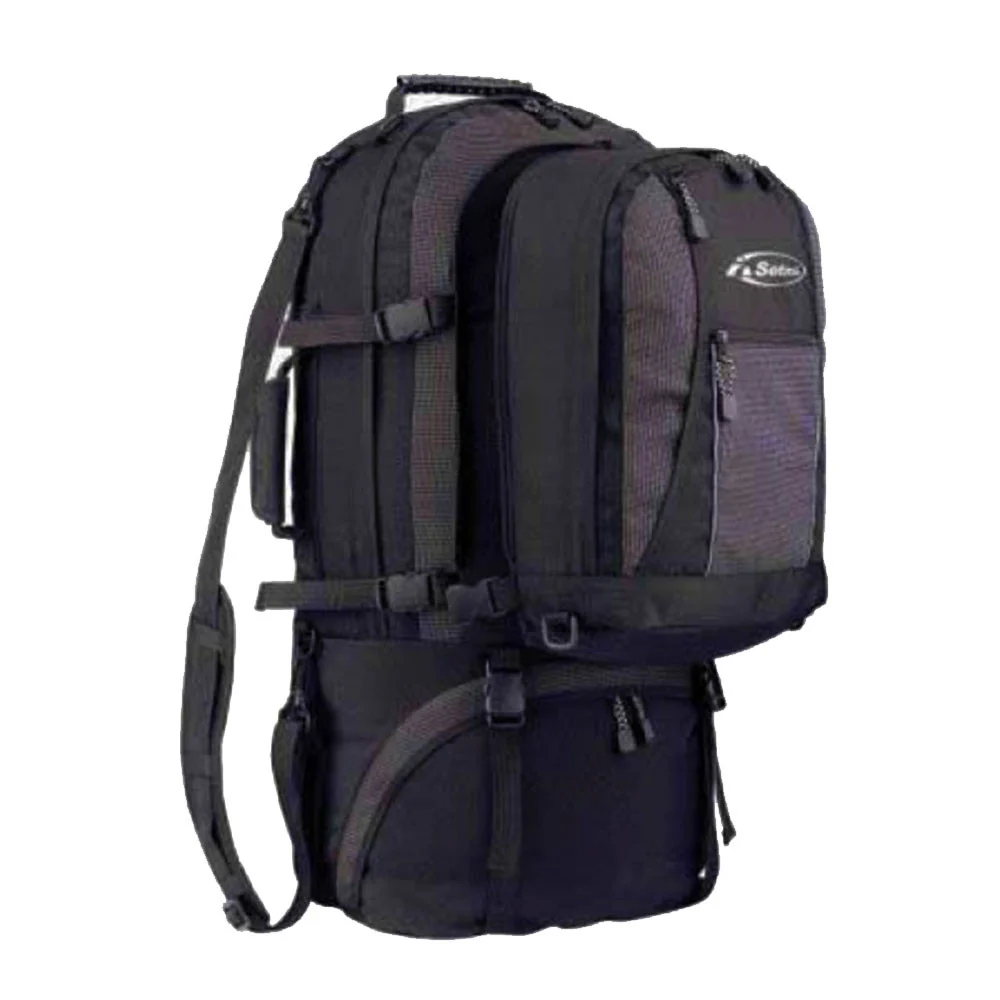 Mochila viaje MULTITRAVEL 60 + 20 con daypack - negra