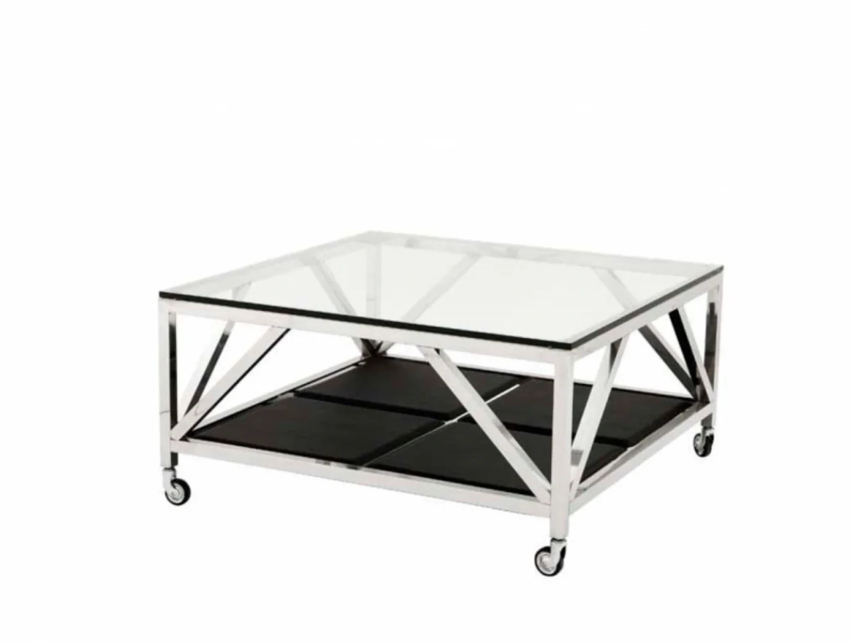 Luxury Art Deco designer coffee table 100 x 100 x H. 50 cm - living room salon table - luxury hotel coffee table
