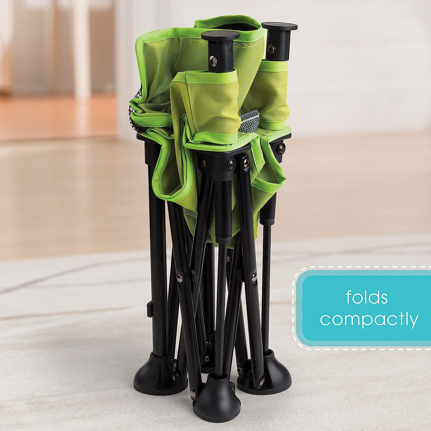 N Sit Tragbarer Sitzerhöhungsstuhl, Grau – Sitzerhöhung für den Innen-/Außenbereich – schnell, einfach und kompakt zusammenklappbar