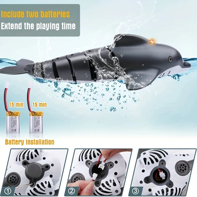 RC Fernbedienung Delphin Tauchen Bionische Fische Infrarot Wasser Kinder Elektrisches Spielzeug