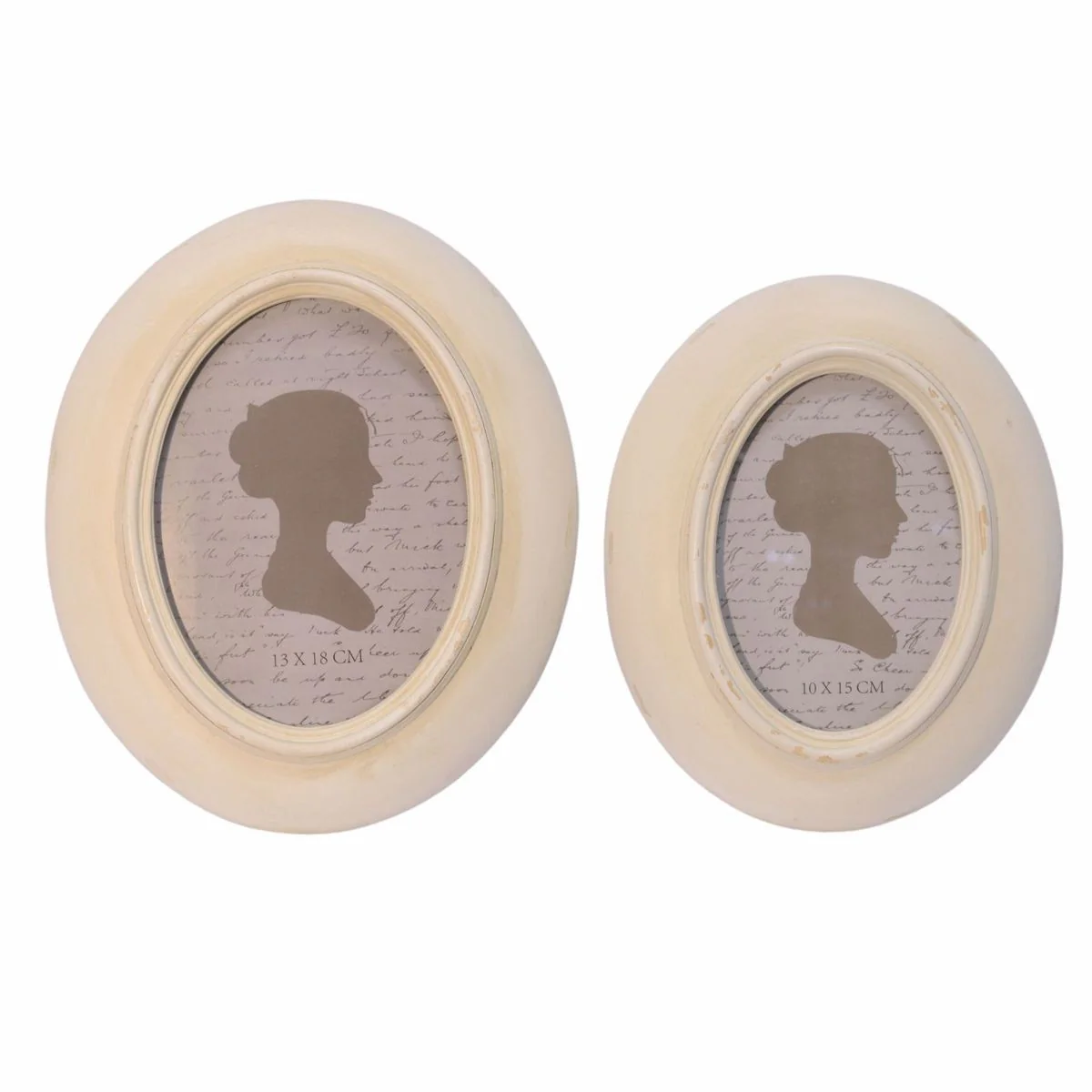 Barockstil Bilderrahmen 2er Set Antik Stil Creme - Barock Deko