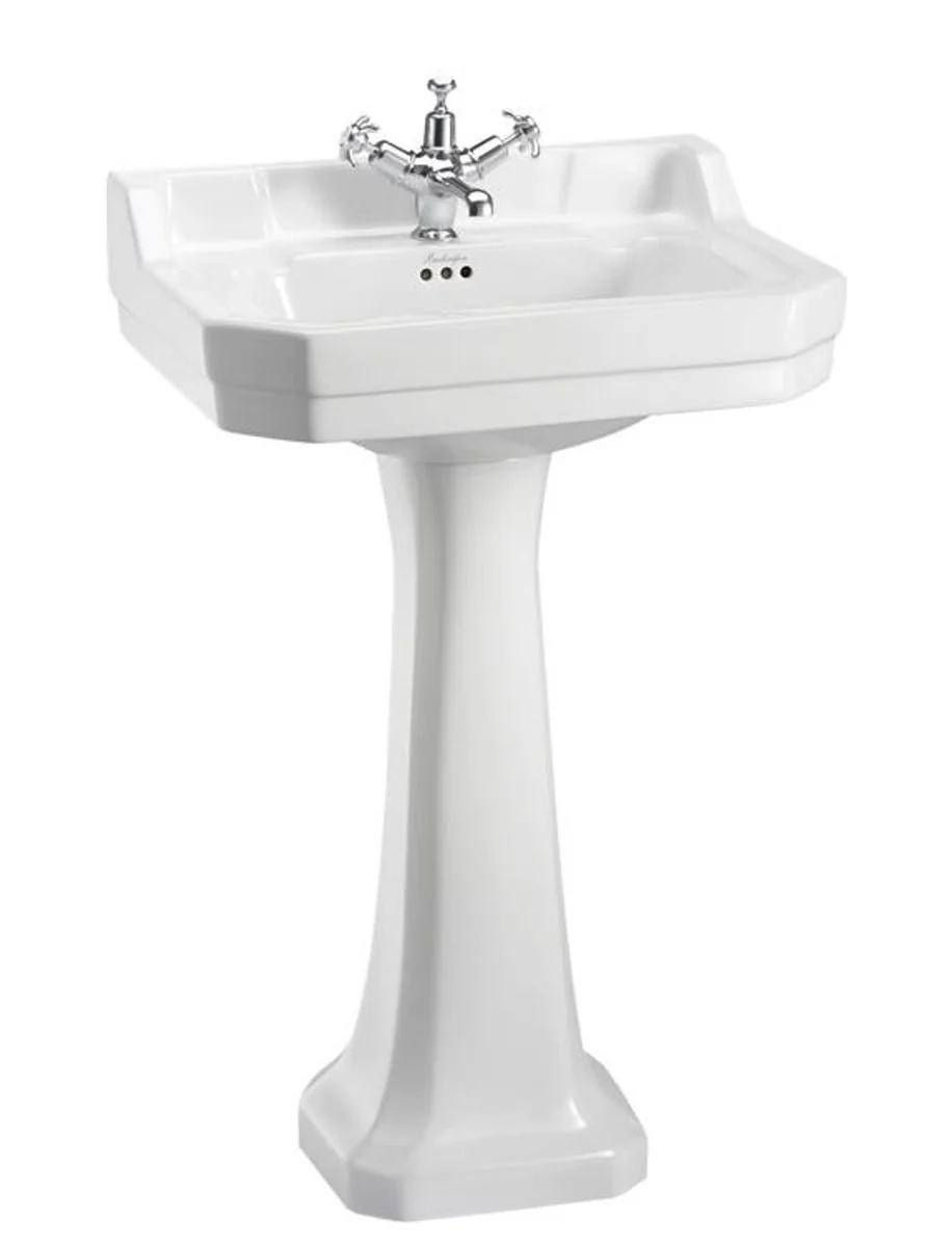 Luxury washbasin with base 56 x 47 x H. 96 cm - porcelain washbasin