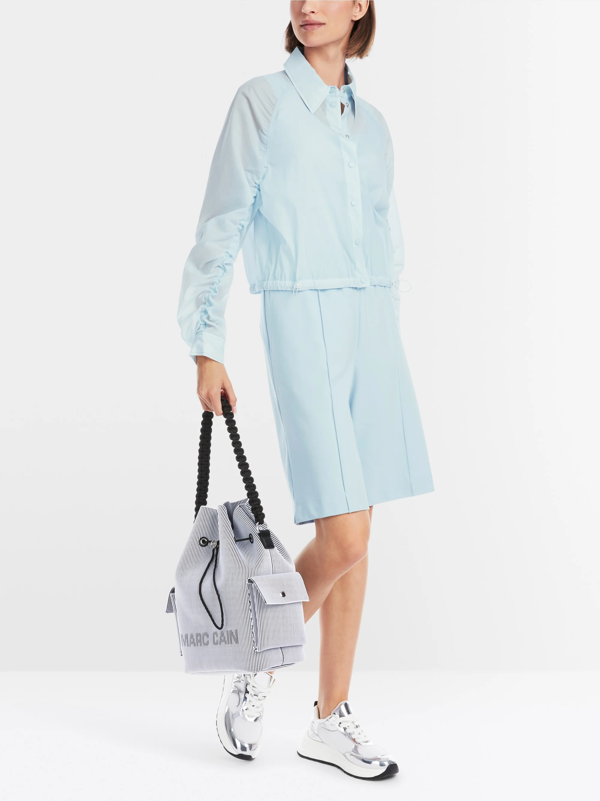 Marc-Cain-Bluse mit Rüschenärmeln