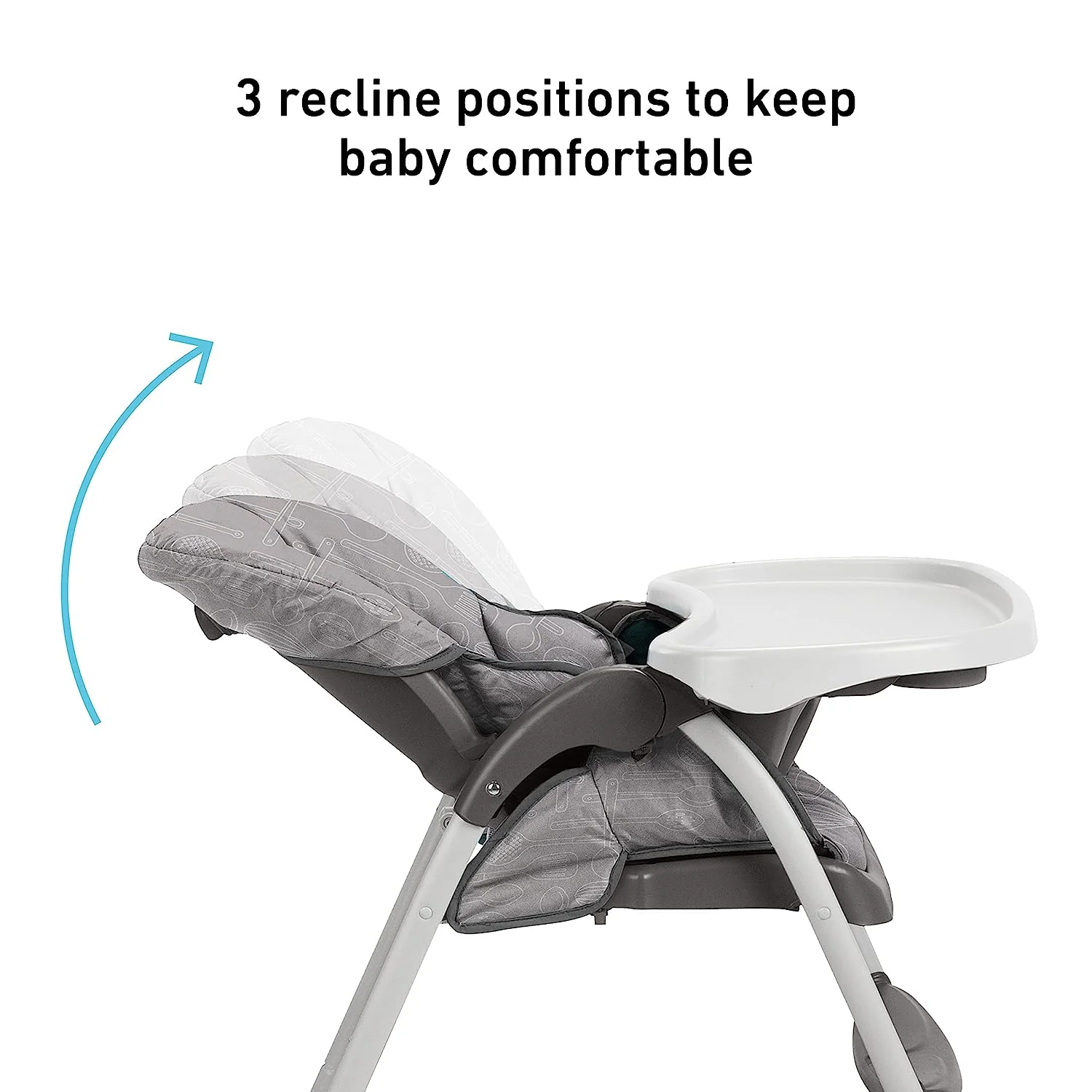 Slim Snacker Hochstuhl, ultrakompakter Hochstuhl, Whisk