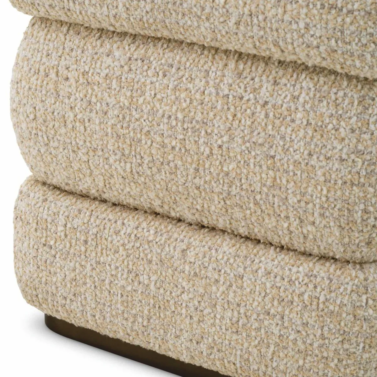 Luxury stool beige / bronze H. 52 cm - luxury hotel furniture