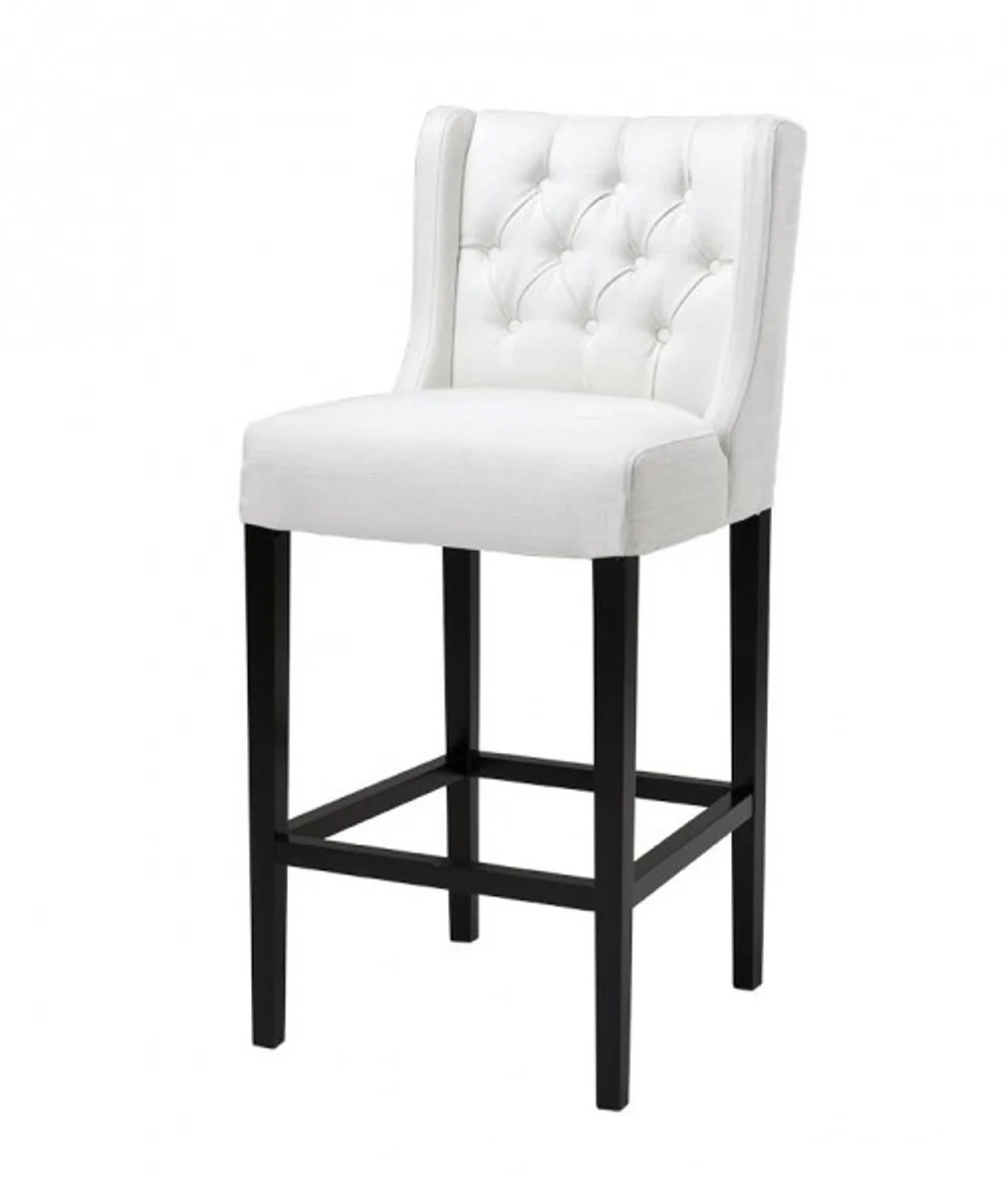 Luxury bar chair ivory colored - high chair bar chair bar stool - club furniture