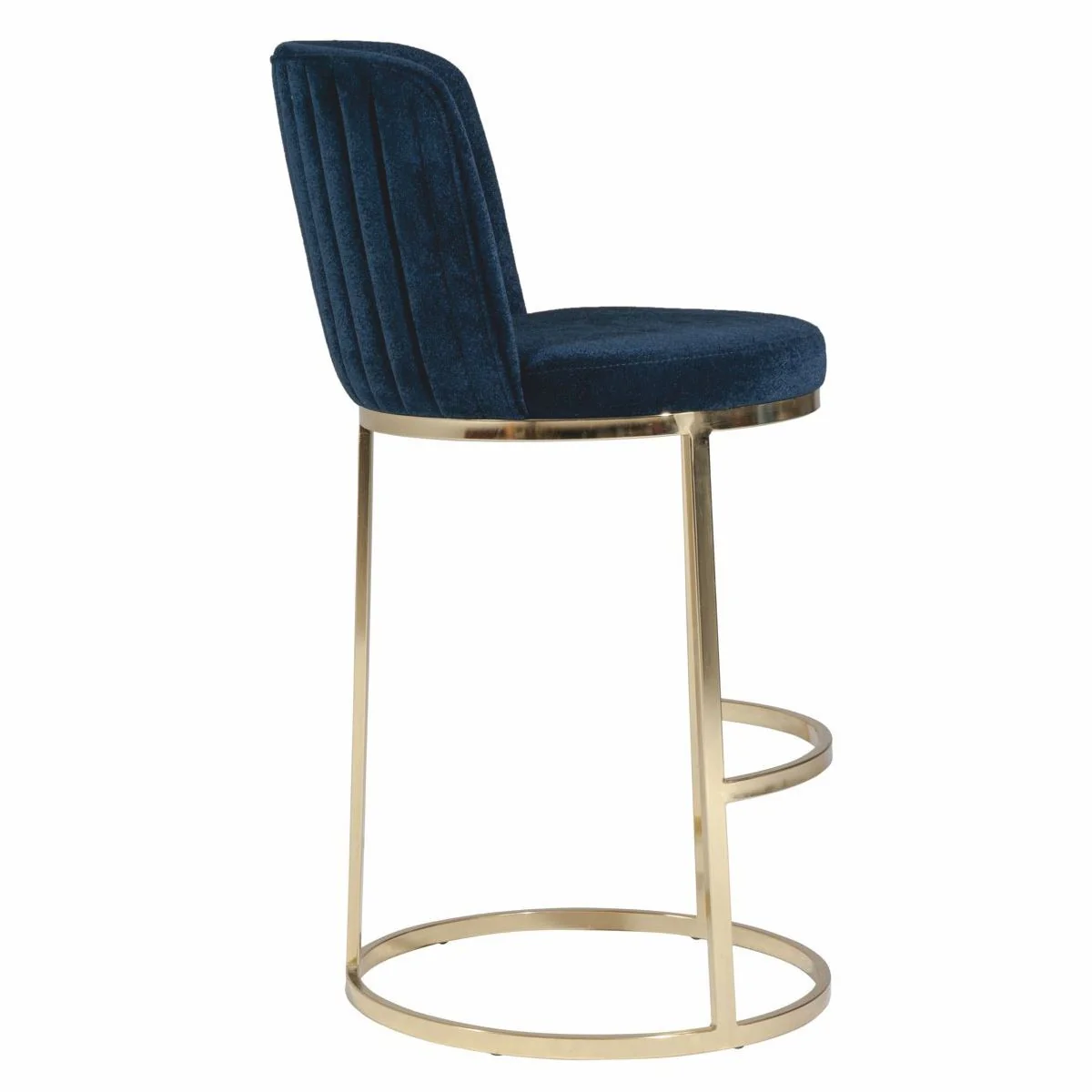 Luxury bar chair set of 6 dark blue / gold H. 110 cm - bar furniture