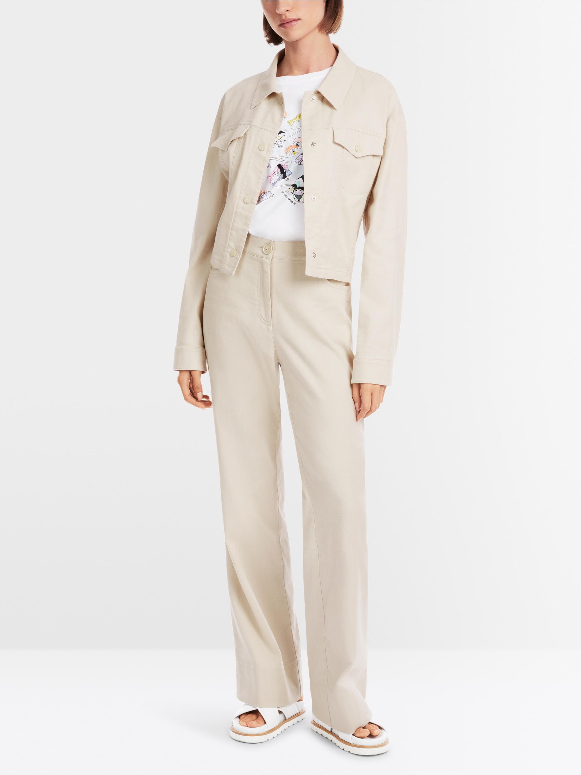 Marc-Cain FAID-Hose aus Leinenmischung