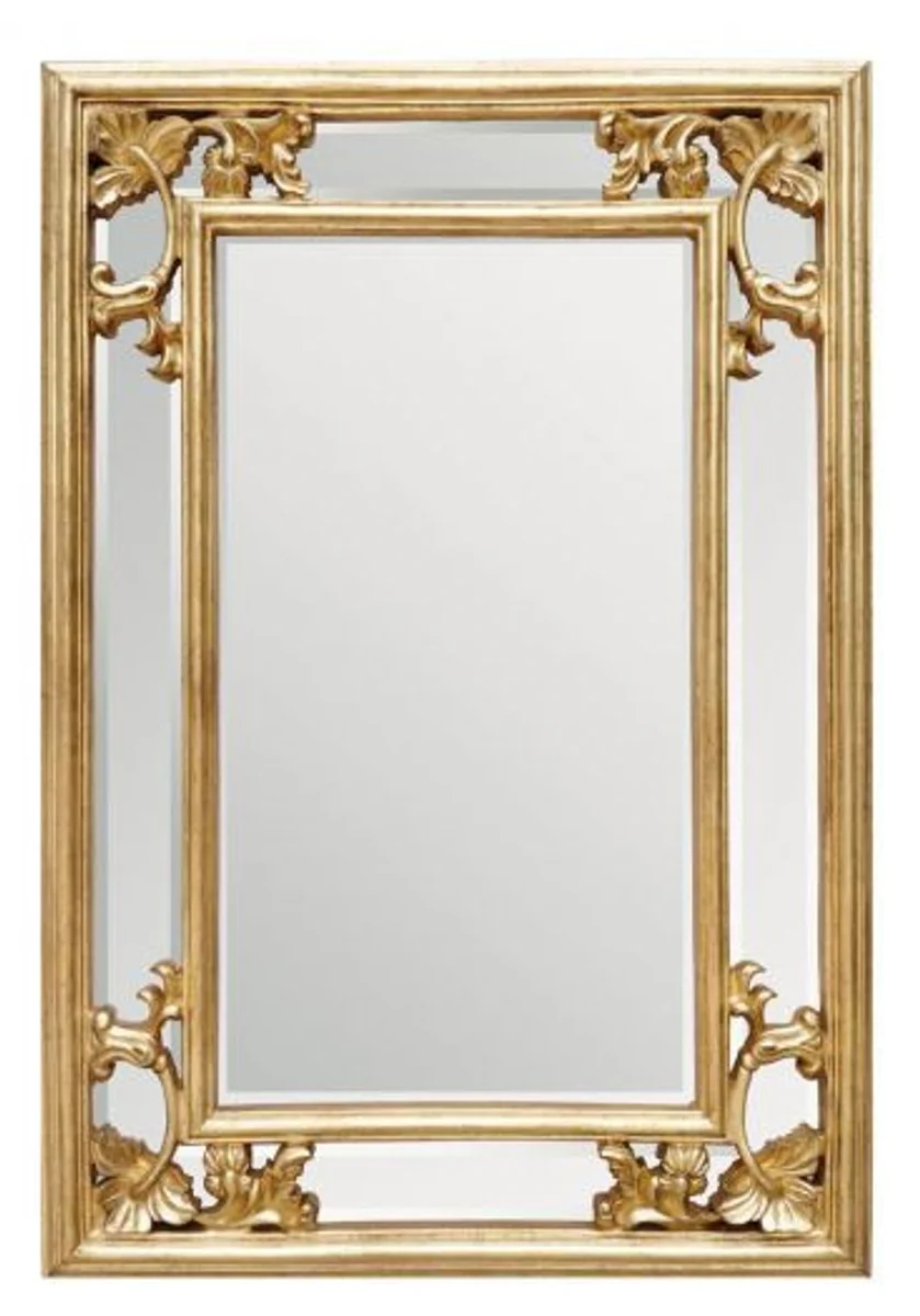 Baroque wall mirror gold H 96 cm W 66 cm - noble & magnificent - golden mirror