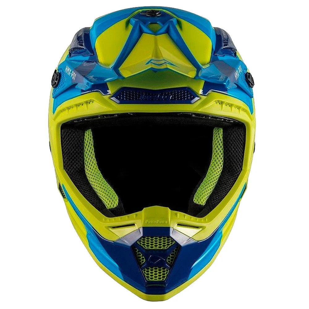 CROSS / ENDURO HELMET HEBO RIPPLE LIME / BLUE