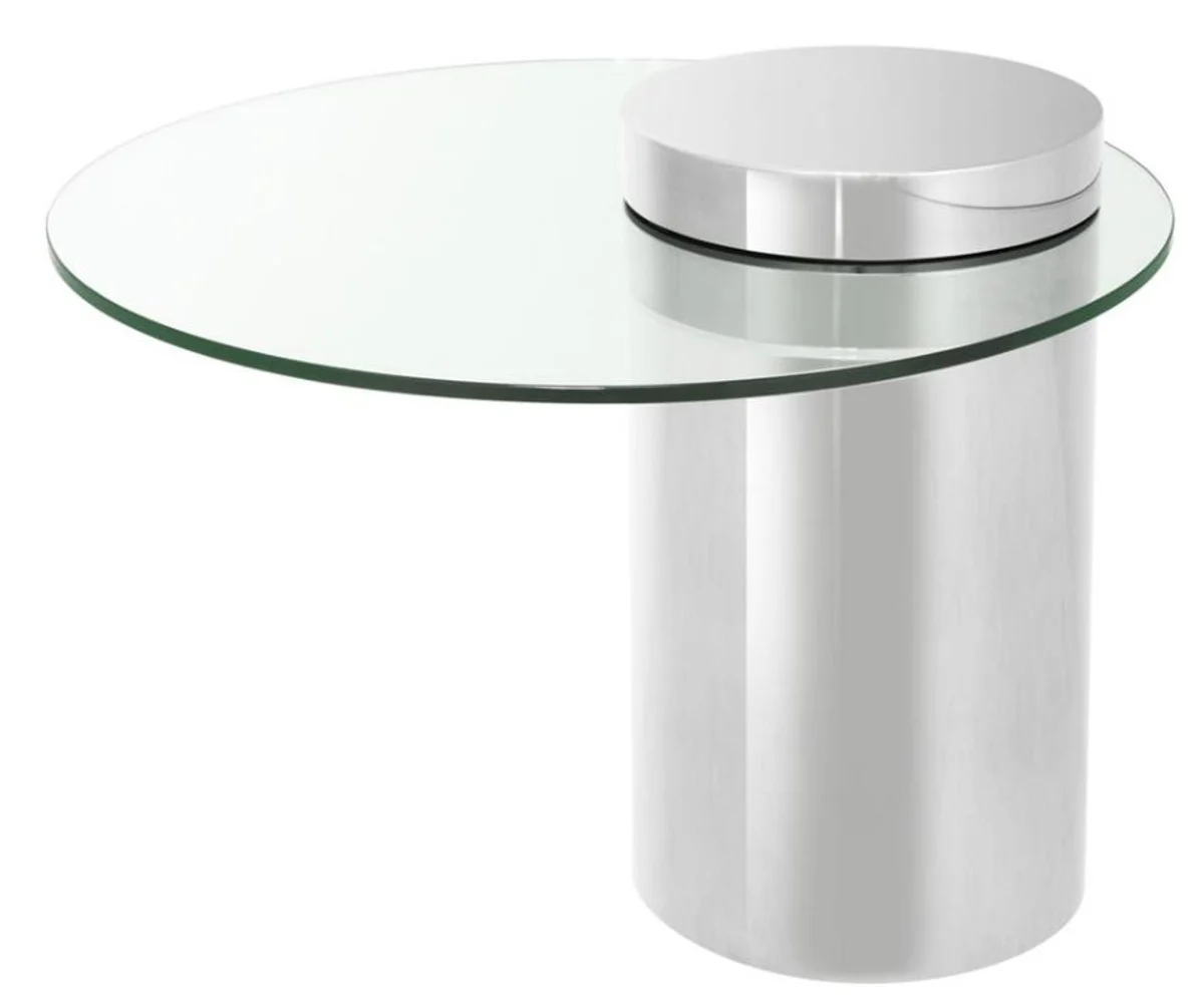 Designer side table silver 65 x H. 51 cm - luxury collection
