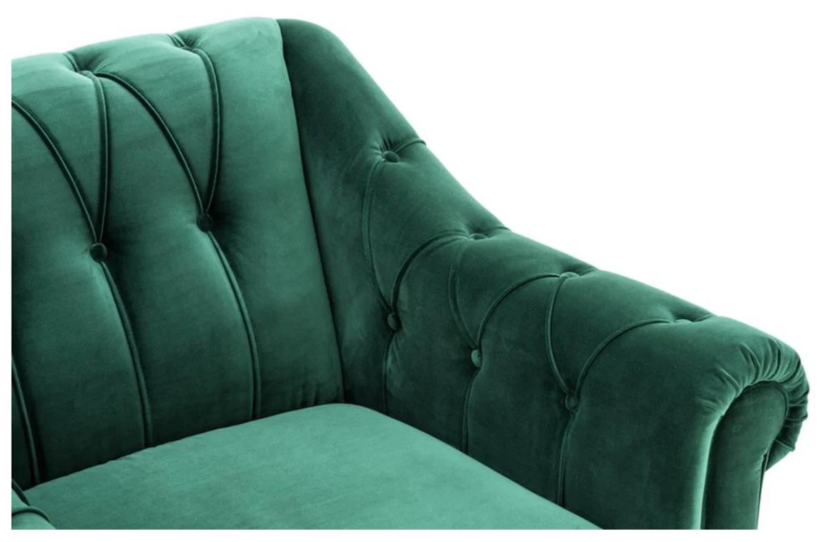 Luxury Chesterfield armchair green 99 x 90 x H. 81.5 cm - Limited Edition