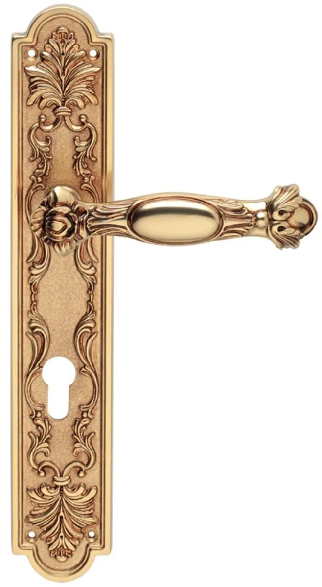 Baroque door handle set French gold 15.3 x H. 30 cm - Baroque style door handle set