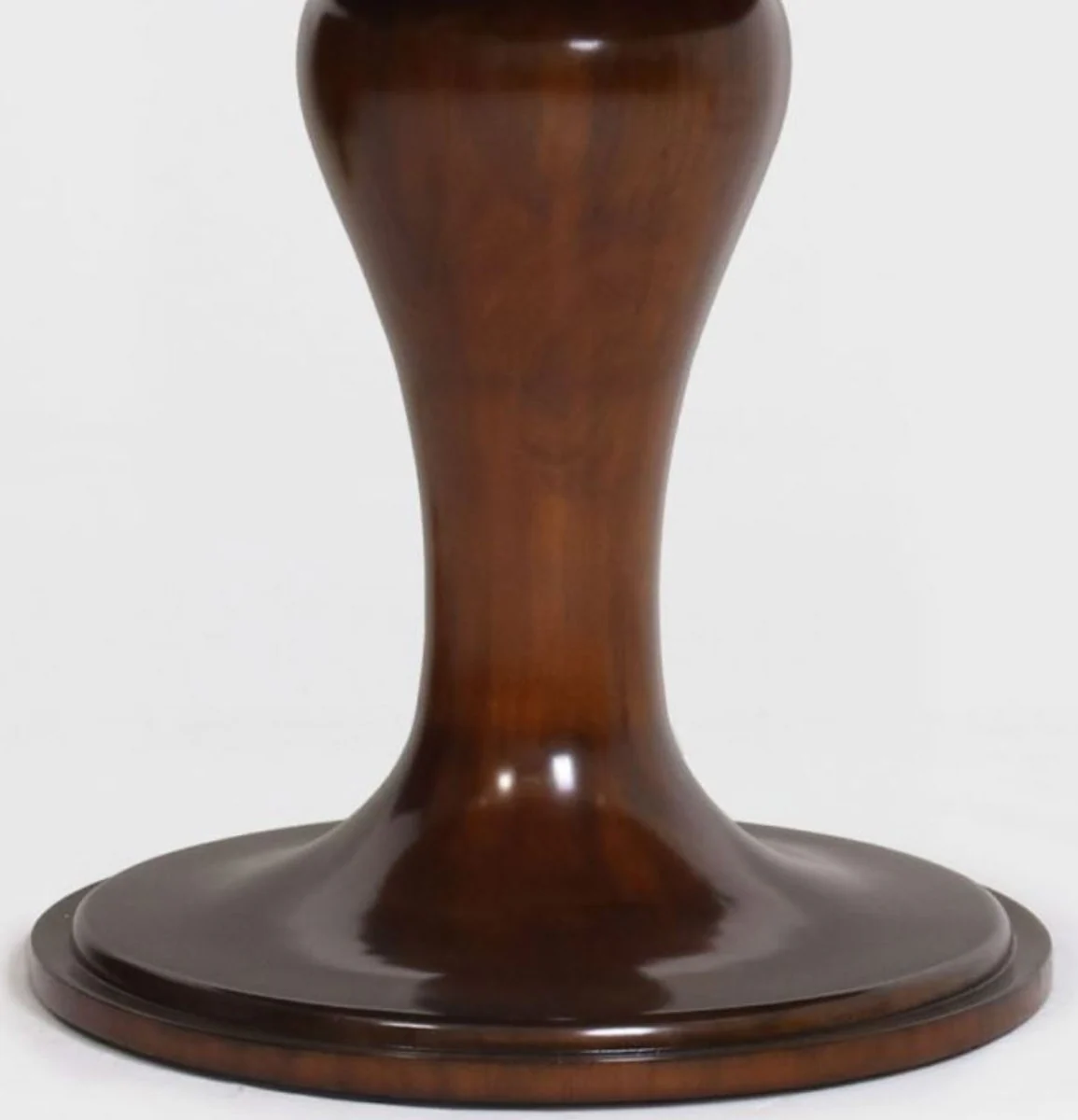 Luxury dining table brown / white Ø 150 x H. 78 cm - Round solid wood kitchen table - Dining room table - Luxury dining room furniture