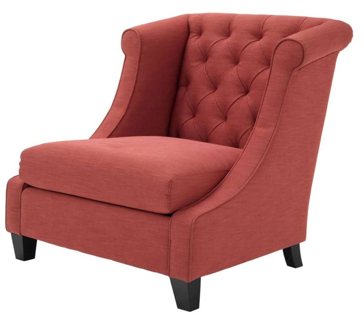 Luxury living room armchair coral red 86 x 93 x H. 92 cm - Hotel Furniture