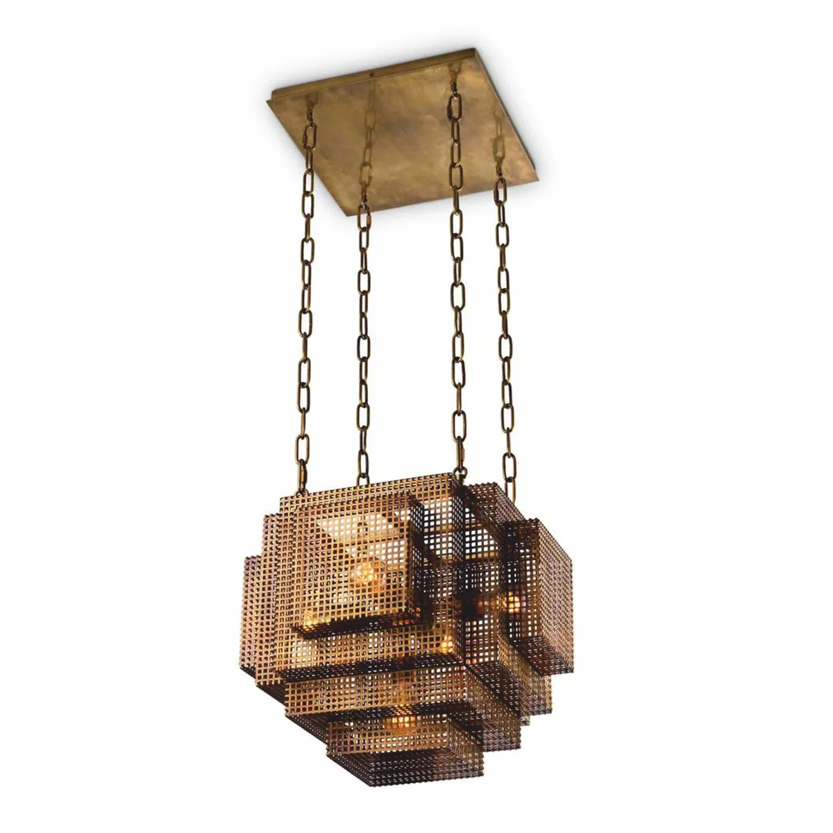 Luxury industrial style pendant lamp antique brass - luxury lighting