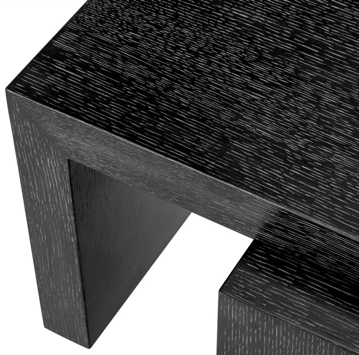 Luxury coffee table black gray - solid wood living room table with rotating table top - living room furniture - hotel furniture - luxury furniture - luxury furnishings