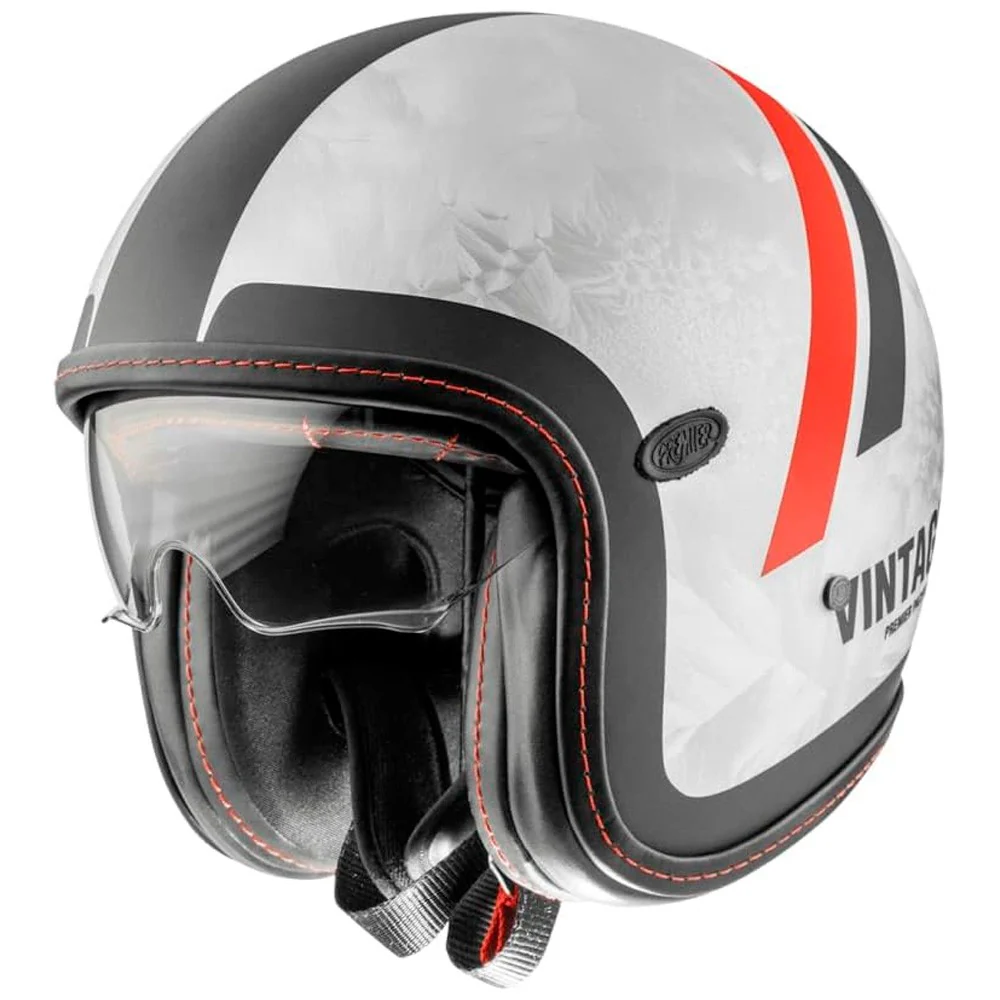 CASCO JET PREMIER VINTAGE PLATINUM DR DO92BM - GRIS / NEGRO / ROJO
