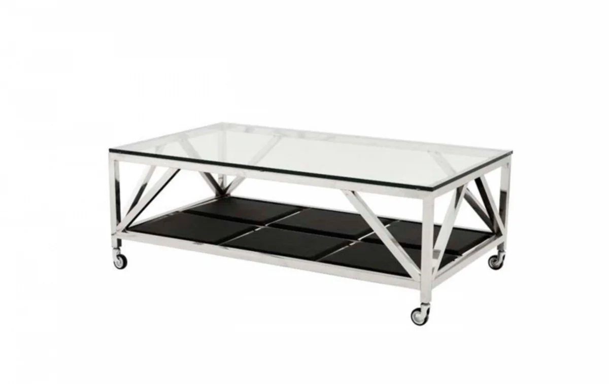 Luxury Art Deco designer coffee table 140 x 80 x H. 50 cm - living room salon table - luxury hotel coffee table