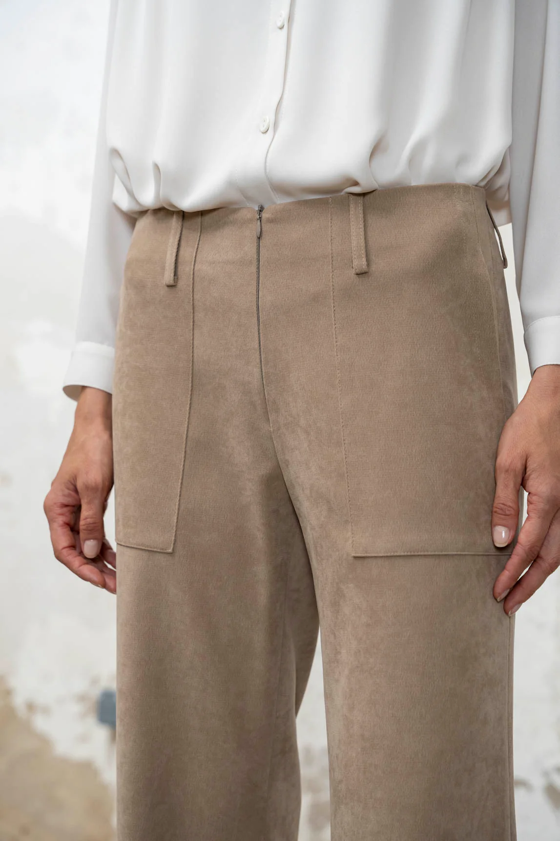 Rivera-Spanien Cheryl taupefarbene Hose