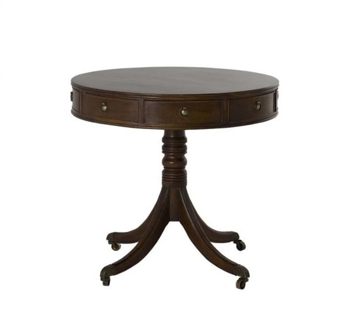 Luxury Art Deco designer oak wood side table 80 x H. 74 cm - Luxury table