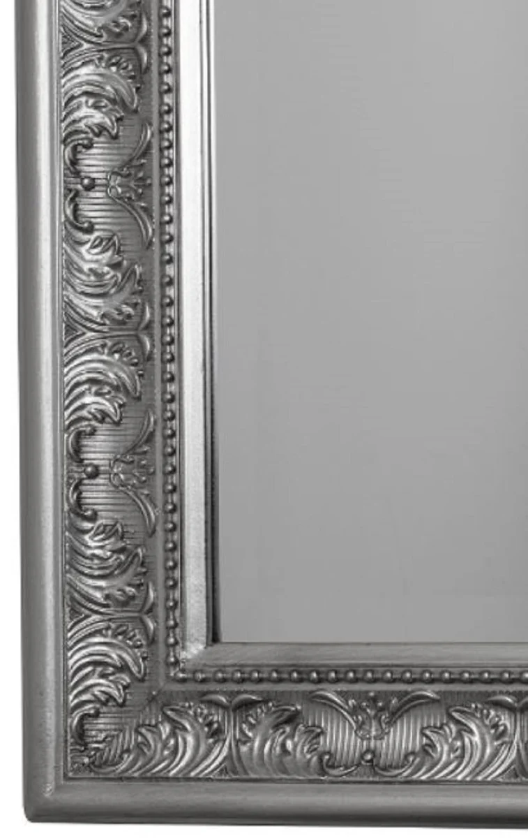 Baroque mirror silver 72 x H. 162 cm - Handmade baroque wall mirror