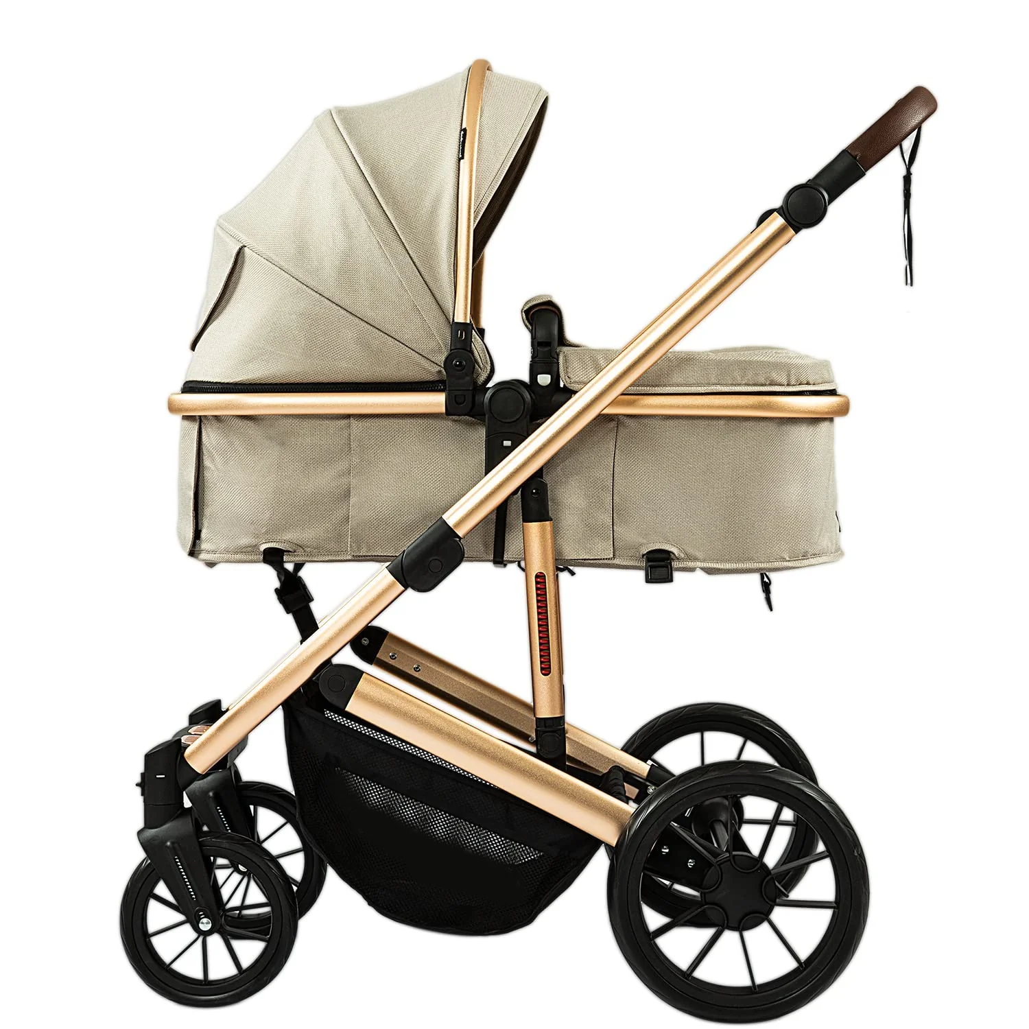 Kinderwagen – 2-in-1-Hochformat-Kabriolett-Kinderwagen mit umkehrbarem Sitz | Faltbarer Kinderwagen aus Aluminiumlegierung, stoßfest, für Kleinkinder im Alter von 0 bis 36 Monaten