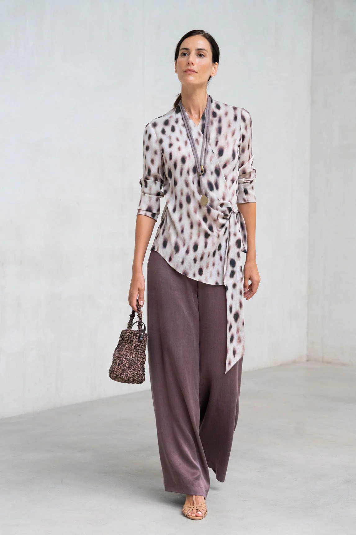 Bedruckte Bluse „Rivera-Spain Savia“.