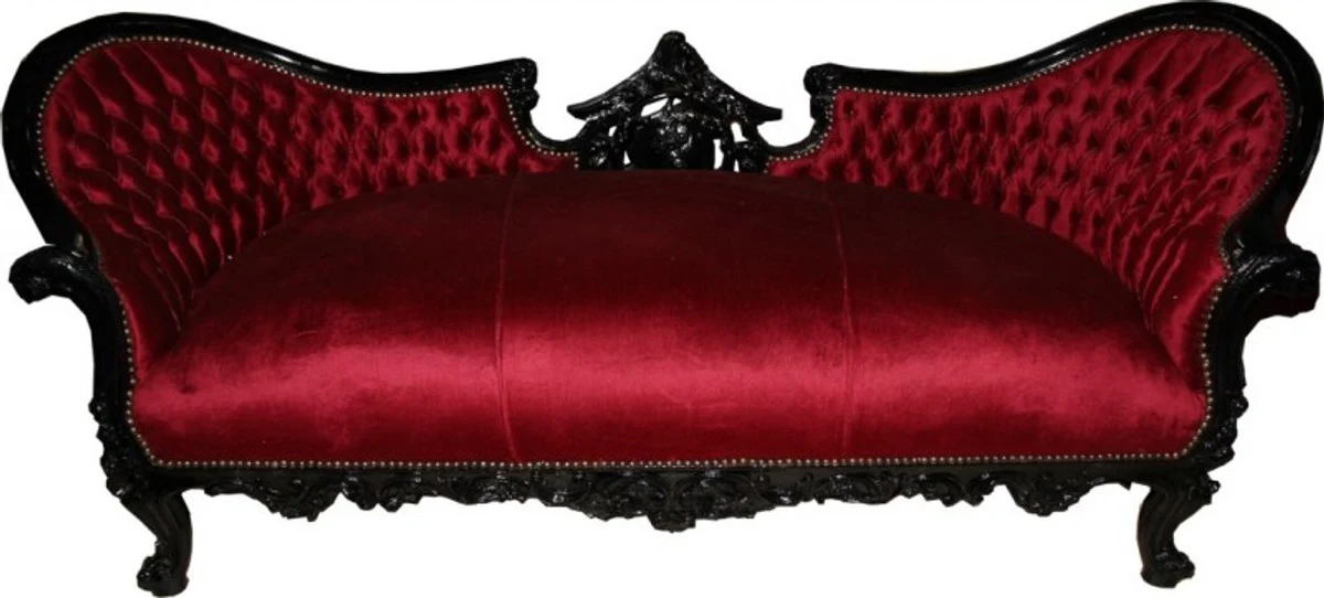 Baroque Sofa Vampire Bordeaux / Black