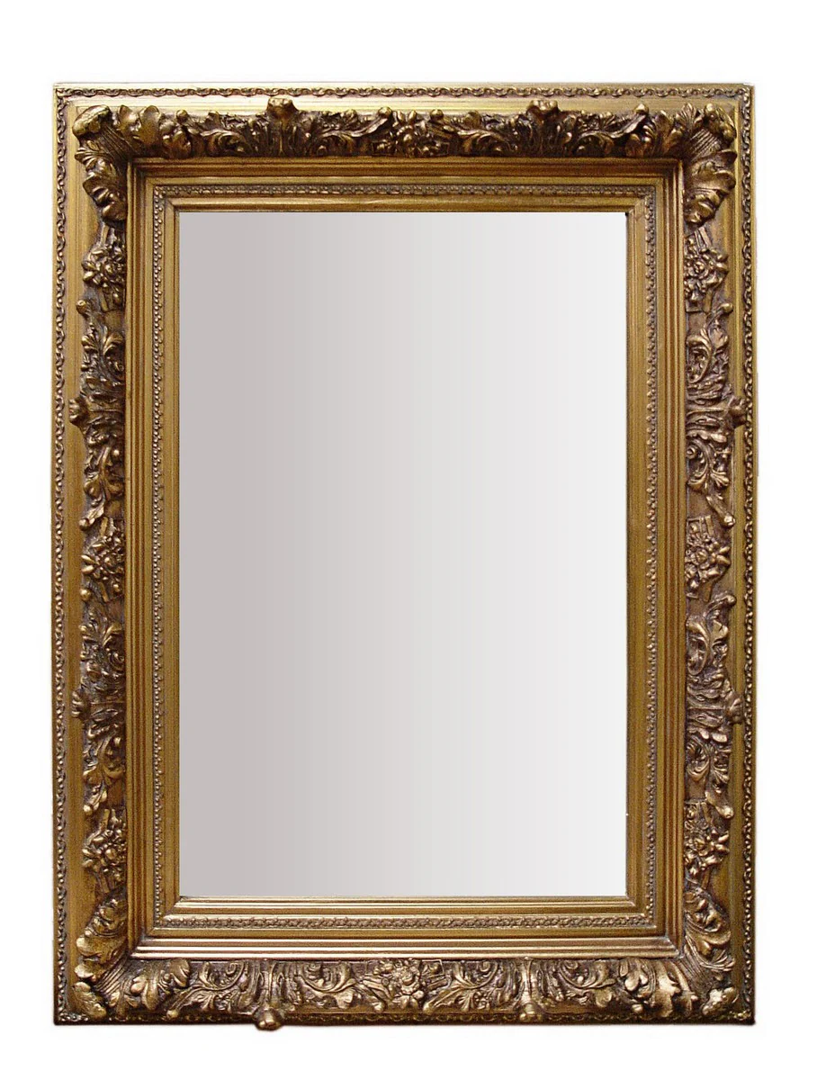 Baroque wall mirror gold height 150 cm, width 90 cm - noble & magnificent